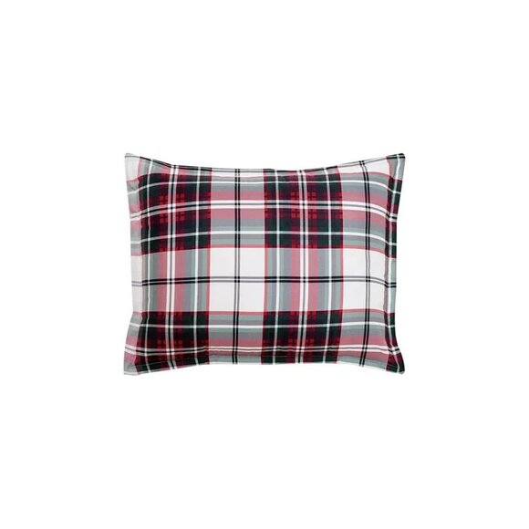 Sunham King Plaid Comforter Set 3PC Red Green White $80 - Picture 4 of 7